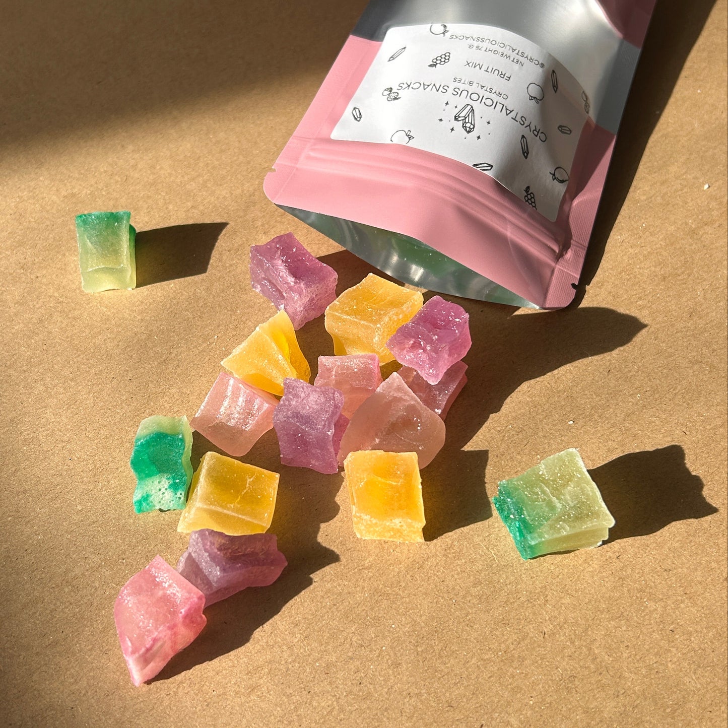 Crystalicious Snacks Crystal bites fruit mix pieces