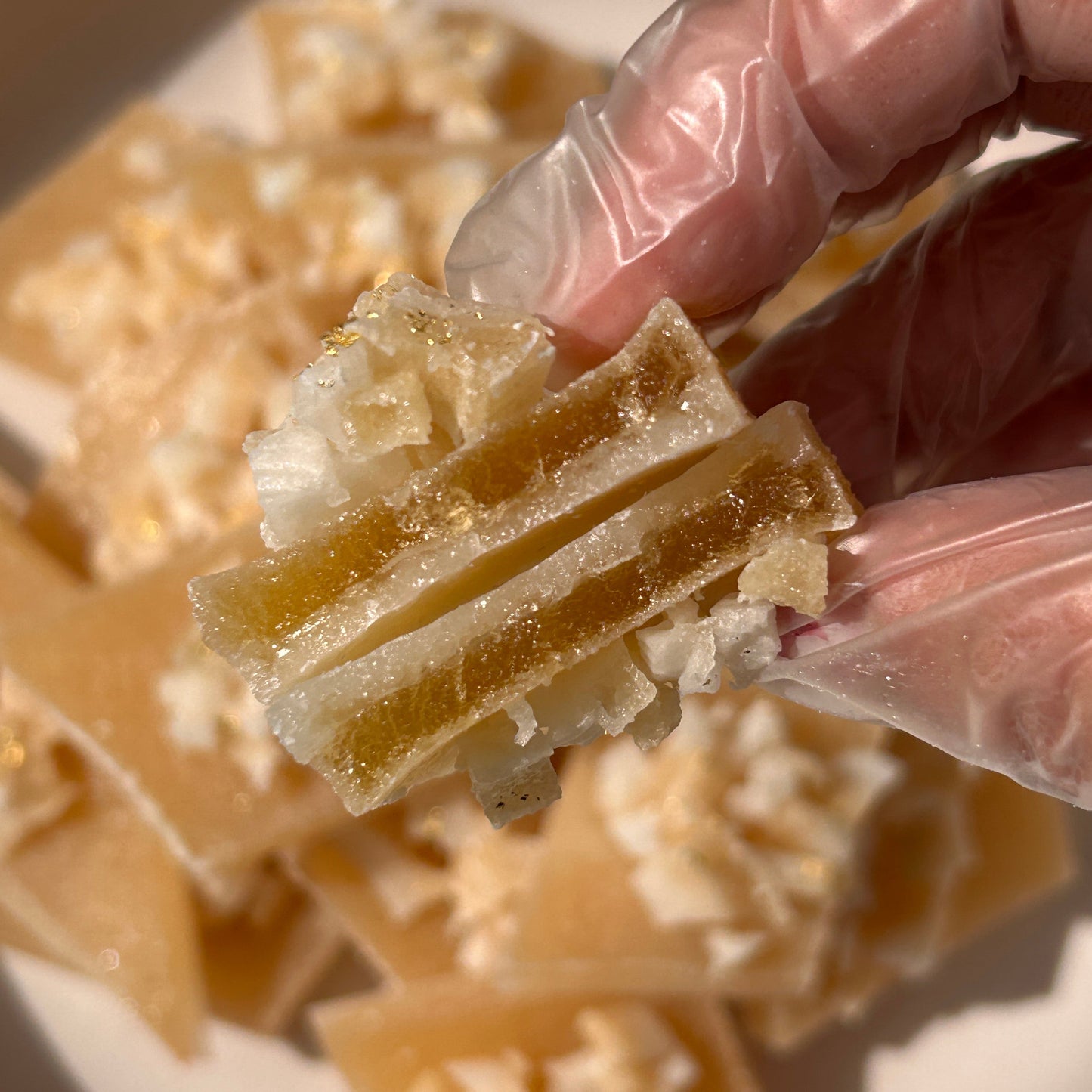 inside Virgin pina colada crystal candy crystalicious snacks