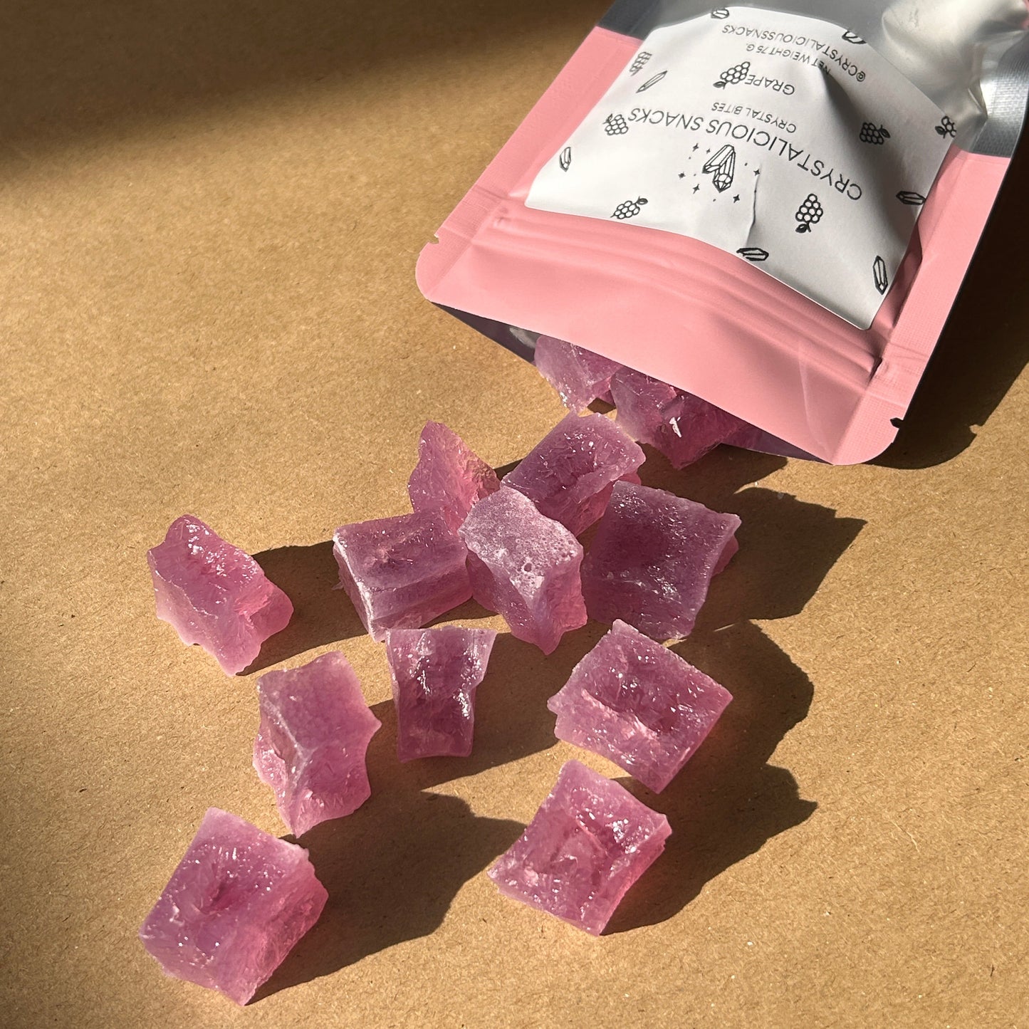 Crystalicious Snacks Crystal bites grape pieces