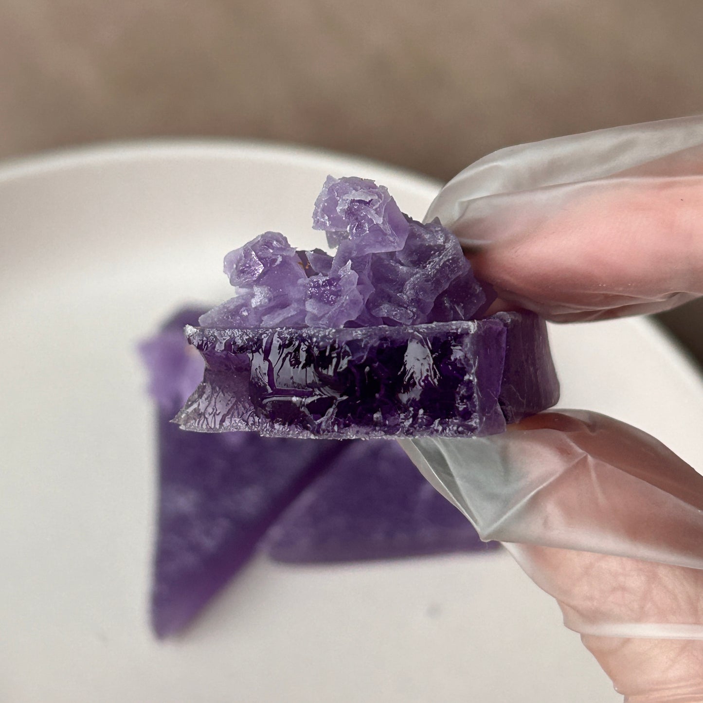 inside of crytsalicious snacks grape crystal candy UK