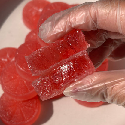 inside strawberry lemonade crystal candy crystalicious snacks